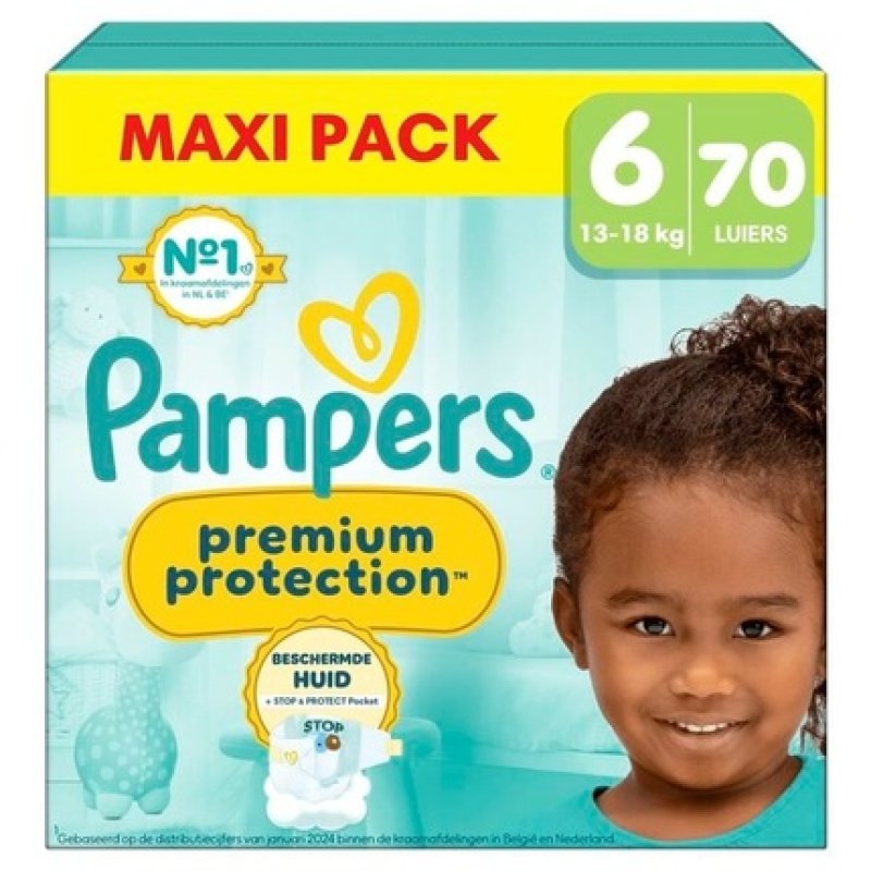 Pampers Premium Protection Skin Comfort Size 6 Maxi Pack 70 Diapers 1318 Kg