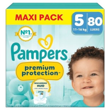 Pampers Premium Protection Skin Comfort Size 5 Maxi Pack 80 Diapers 1116 Kg