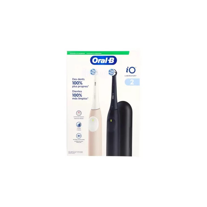 Oralb Io Laboratory 2 Duo Of Rechargeable Toothbrushes Accessories