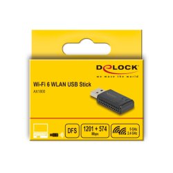 DELOCK Wi-Fi 6 Dualband WLAN USB Stick AX1800 1201 574mbps