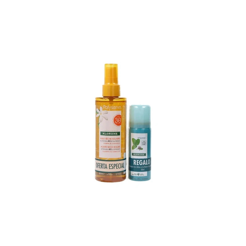 Klorane Polysianes Sun Dry Oil Spf 30 200ml Set 2 Pieces