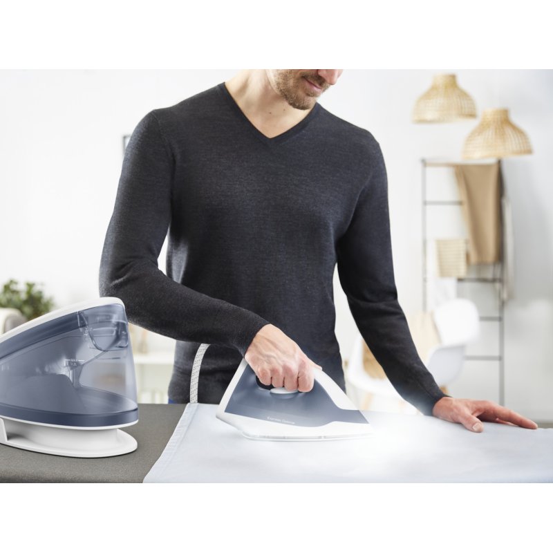 Tefal Express Optimal SV4110 2200 W 1.2 L Ceramic Express Glide Blue White