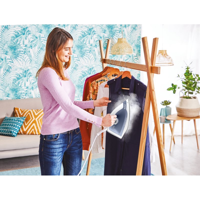 Tefal Express Optimal SV4110 2200 W 1.2 L Ceramic Express Glide Blue White