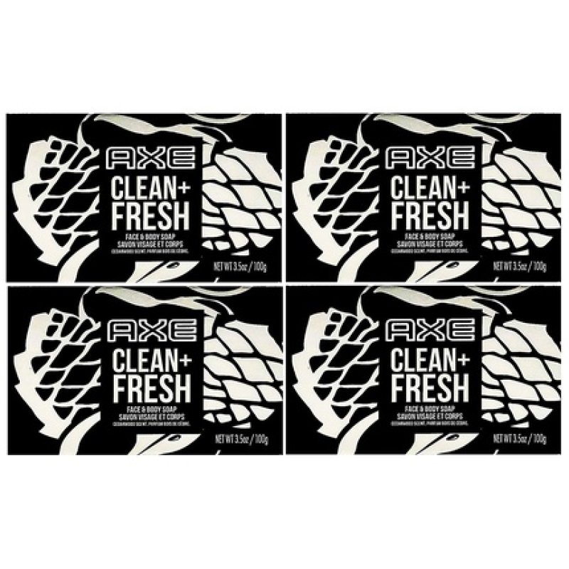 Axe Clean Fresh Bar Soap for Men 3.7oz (100g)