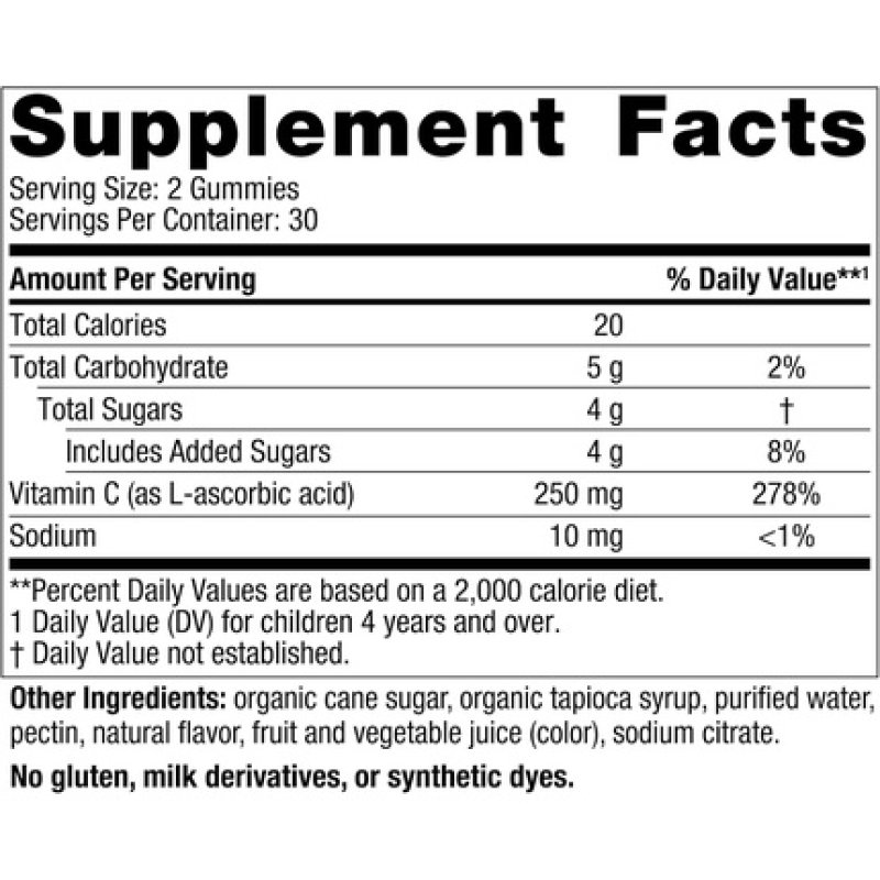 Nordic Naturals Kids Vitamin C Gummies Tangy Tangerine 60 Gummies - Vegan