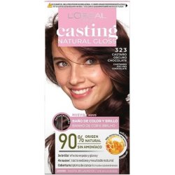 L'Oréal Paris Casting Natural Gloss Hair Color with Honey Care Conditioner Ammonia-Free Chocolate Black 323