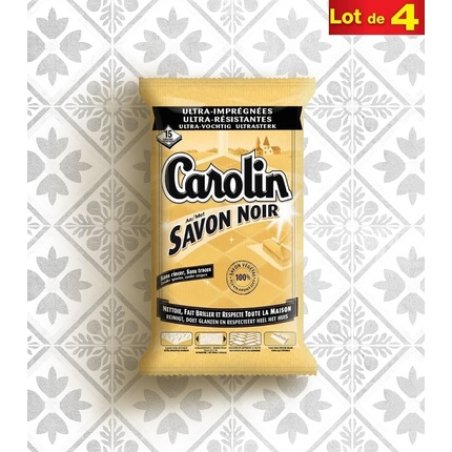 Carolin Black Soap Wipes 15