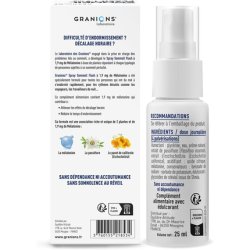 Granions Melatonin Flash Sleep Spray 19mg with Passionflower