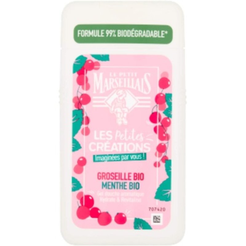 Le Petit Marseillais Les Petites Créations Aromatic Shower Gel Organic Currant and Organic Mint 250ml