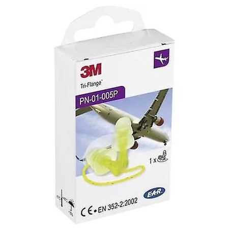3m Tri-Flange Protective Ear Plugs - 29 Db Reusable - 1 Pair