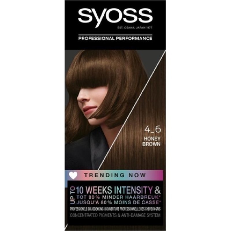 Syoss Color Baseline 4-6 Honey Brown Permanent Hair Dye