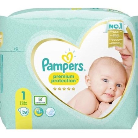 Pampers Premium Protection Newborn Baby Size 1 - 26 Pieces