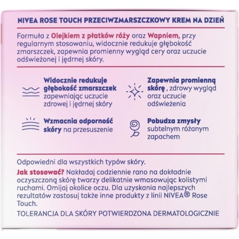 Nivea Rose Touch Anti-Wrinkle Day Face Cream 50ml