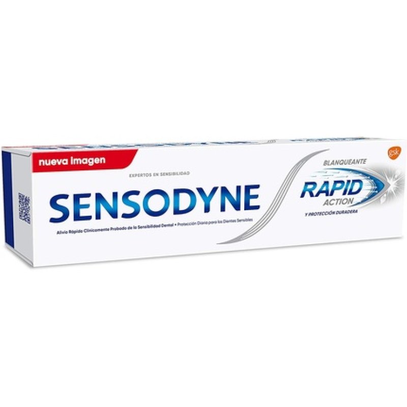Sensodyne Rapid Action Whitening Toothpaste for Sensitive Teeth 75ml