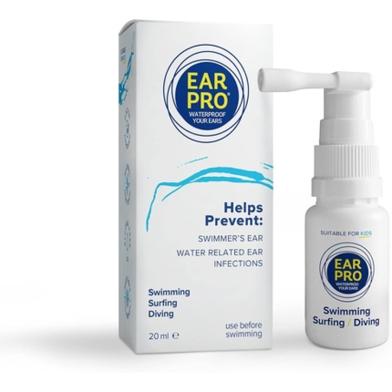Ear Pro Natural Swimmers Ear Drops Spray - Hygienic Ear Plugs Replacement
