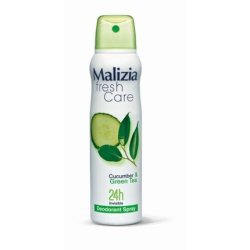 Malizia Fresh Care Deodorant Spray Cucumber & Green Tea 24h Invisible 150ml