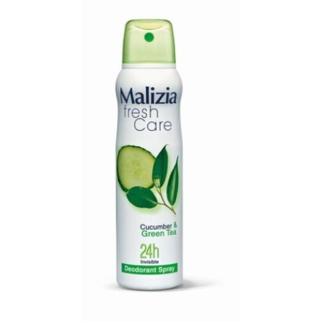 Malizia Fresh Care Deodorant Spray Cucumber & Green Tea 24h Invisible 150ml