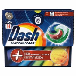 Dash 3-In-1 Laundry Capsules 14 Pieces Color