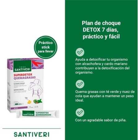 Santiveri Superdetox Fat Burner with Plant Extracts Artichoke
