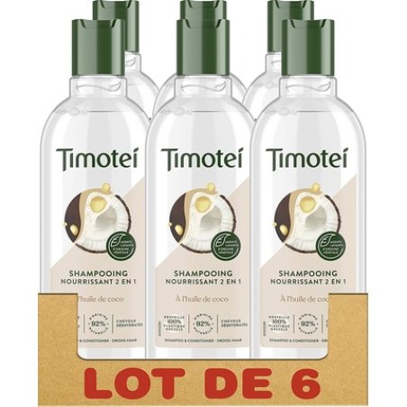 Timotei Nourishing 2-in-1 Coconut Oil Shampoo and Conditioner for Dehydrated Hair 300ml