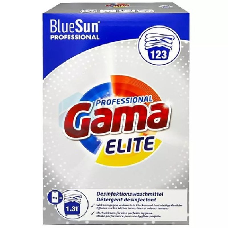 Bluesun Vizir Gama Elite Laundry Powder 123 Washes 8kg De