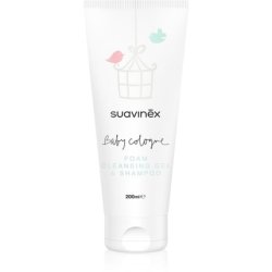 Suavinex Baby Cologne Foam Cleansing Gel & Shampoo 2 in 1 for Kids - 200 ml