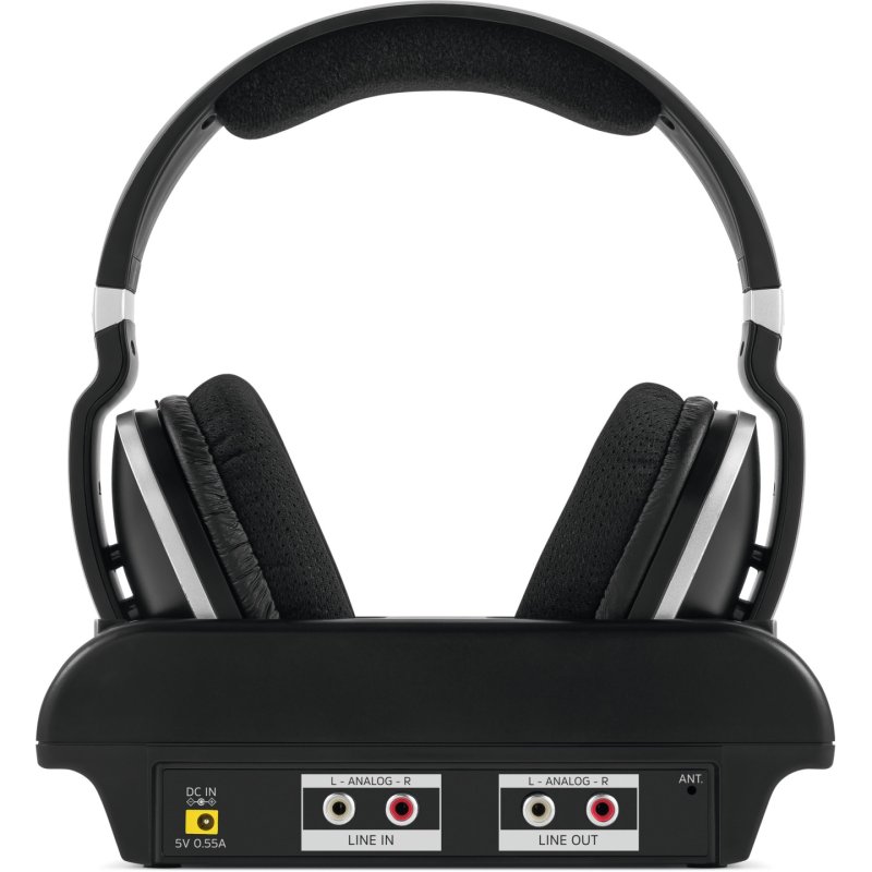 TSAT Stereoman 2 DAB sw Stereo-Funkkopfhörer mit Dockingstation 2,4GHz