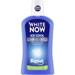 Signal White Now Ice Cool Mouthwash for Instantly Whiter Teeth and Fresh Breath 500ml