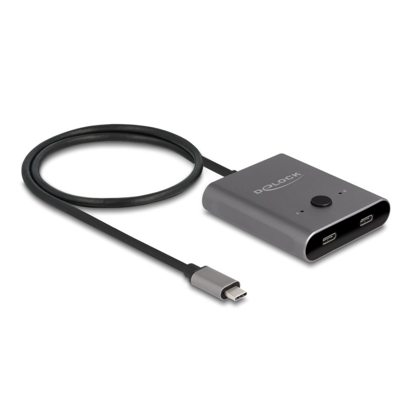 DeLOCK Commutateur 2 en 1 USB 10 Gbps USB Type-C, bidirectionnel, 8K