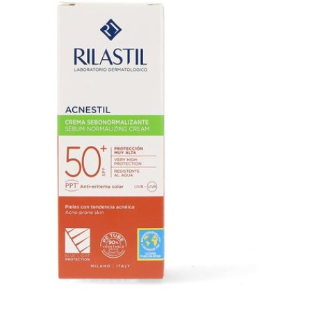 Rilastil Sun System - Acnestil Crema Fotoprotettiva Spf50 Mattificante, 40ml