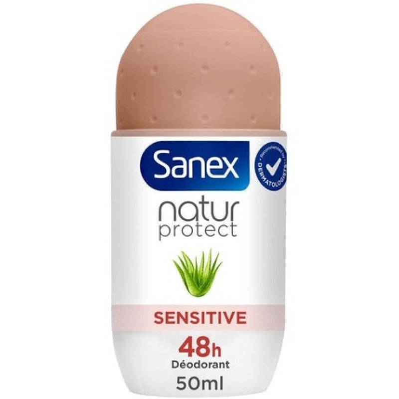 Sanex Natur Protect Roll-On Deodorant with Organic Aloe Vera for Sensitive Skin