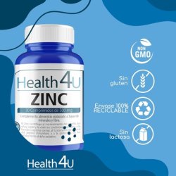 H4u Zinc 30 Tablets 500mg