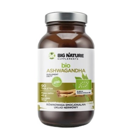 Big Nature Ashwagandha Dietary Supplement 90 Tablets