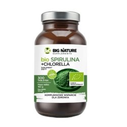 Big Nature Spirulina Chlorella Dietary Supplement Tablets 300 Pieces