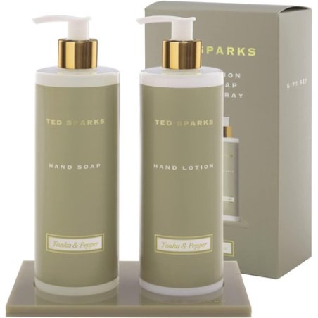 Ted Sparks Tonka & Pepper Gift Set Hand Lotion and Hand Soap Enriched