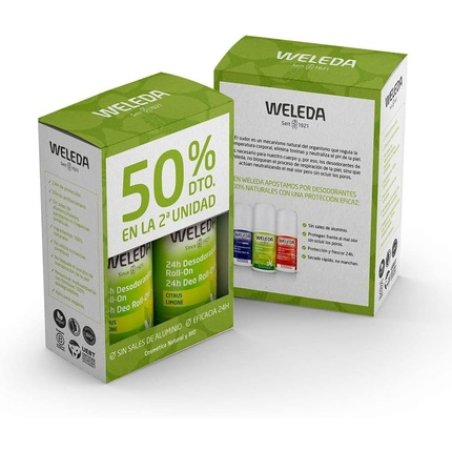 Citrus 24H Roll-On Deodorant 50ml - Pack of 2