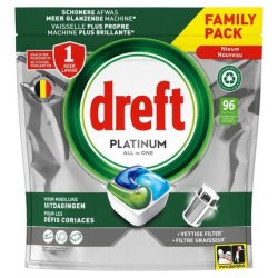 Procter & Gamble Dreft Dishwasher Tablets 96 Platinum All In One