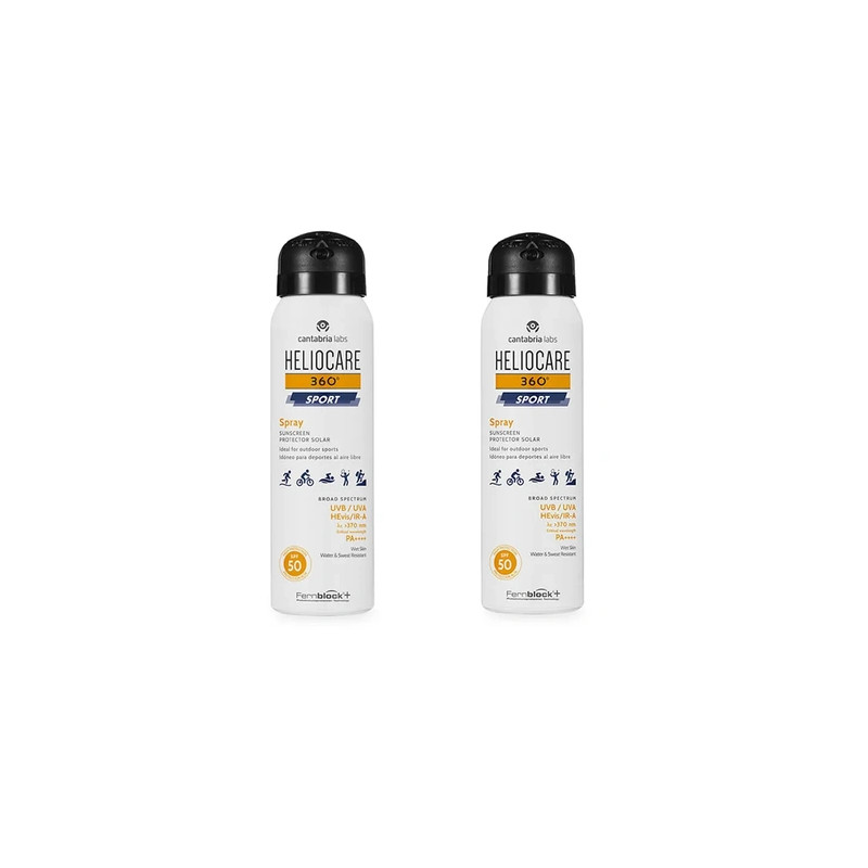 Heliocare Heliocare 360 Sport Spray Sunscreen Spf 50 2x100ml