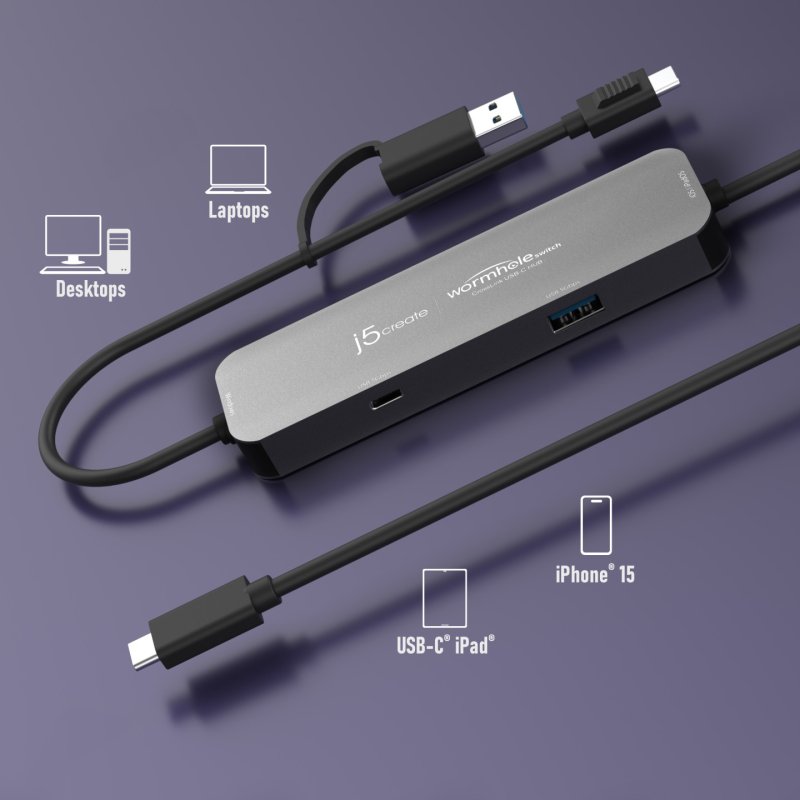 J5create - Wormhole Switch CrossLink USB-C HUB