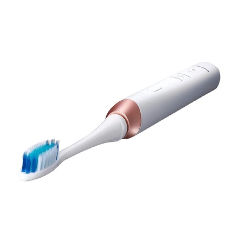 Panasonic EW-DC12 Electric Toothbrush with Sonic Vibrations and 3 Modes - White Rose