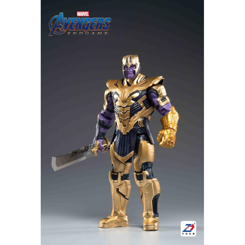 MARVEL - Captain America, Iron Man, Thanos - Set 3 Figurines 35cm