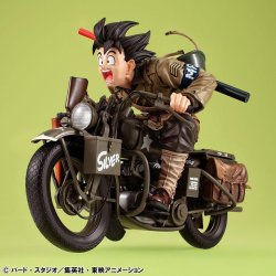 DRAGON BALL Z - Son Goku & Moto - Statuette Desktop Real McCoy 18cm