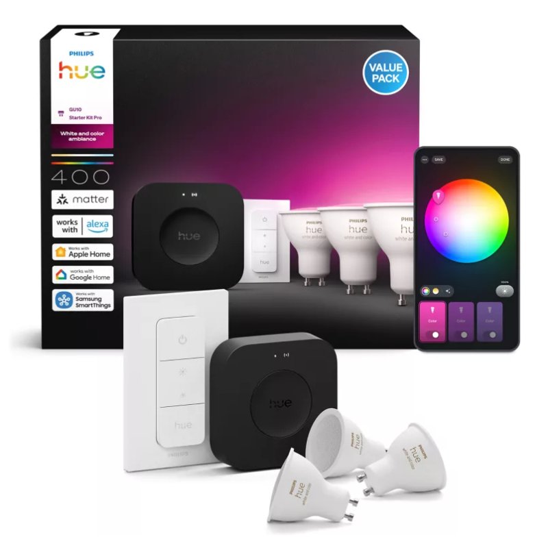 Philips Hue Starter Kit WCA 400 - 3 GU10 sw v3 EU