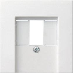 GIRA - System 55 - Abdeckung für TAE-Anschlussdose *reinweiss seidenmatt*