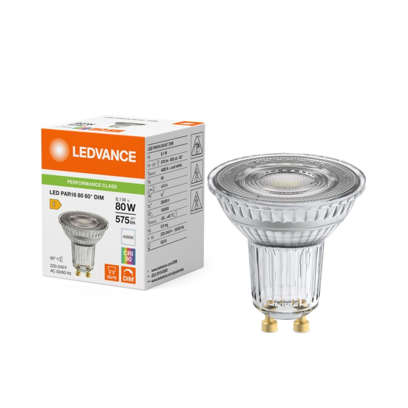 LEDVANCE 4099854456374 ampoule LED Blanc froid 4000 K 6,1 W GU10 E