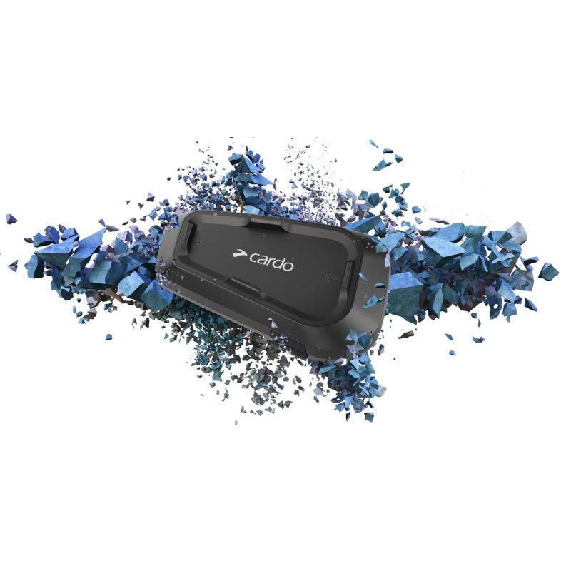 Cardo Spirit HD Duo interphone pour moto 2 canaux 600 m Noir