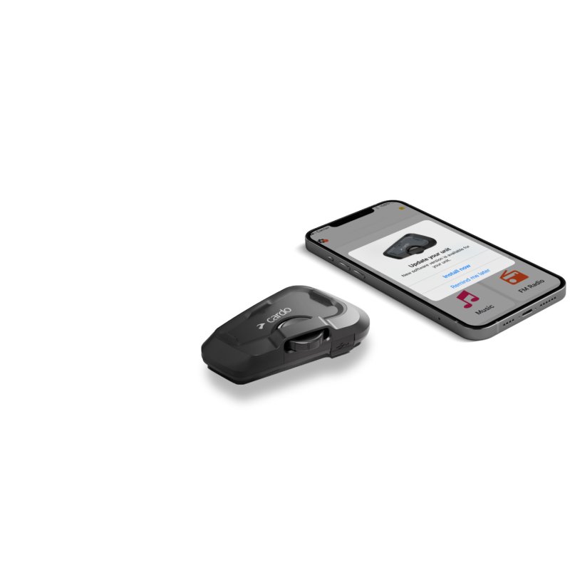 Cardo Spirit HD Duo interphone pour moto 2 canaux 600 m Noir