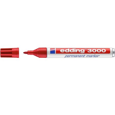 EDDING 3000 Marker permanent Rot 1 5-3 1 53 Edding5-3 Edding 5-3 4-3000002 43000002 (4-3000002)