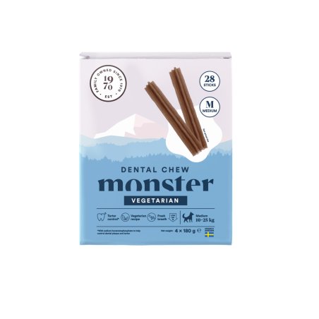 Monster Pet Food - Dog Dental Chew Vegetarian - Medium - 720 g (28 pcs)