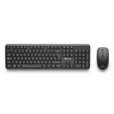 Pack 2en1 (Clavier/Souris) sans fil NGS Serenity Silencieux (Noir)